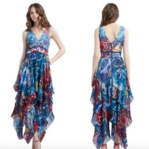 ALICE + OLIVIA Ilia Tie Dye Kaleidoscope Dress Size 8